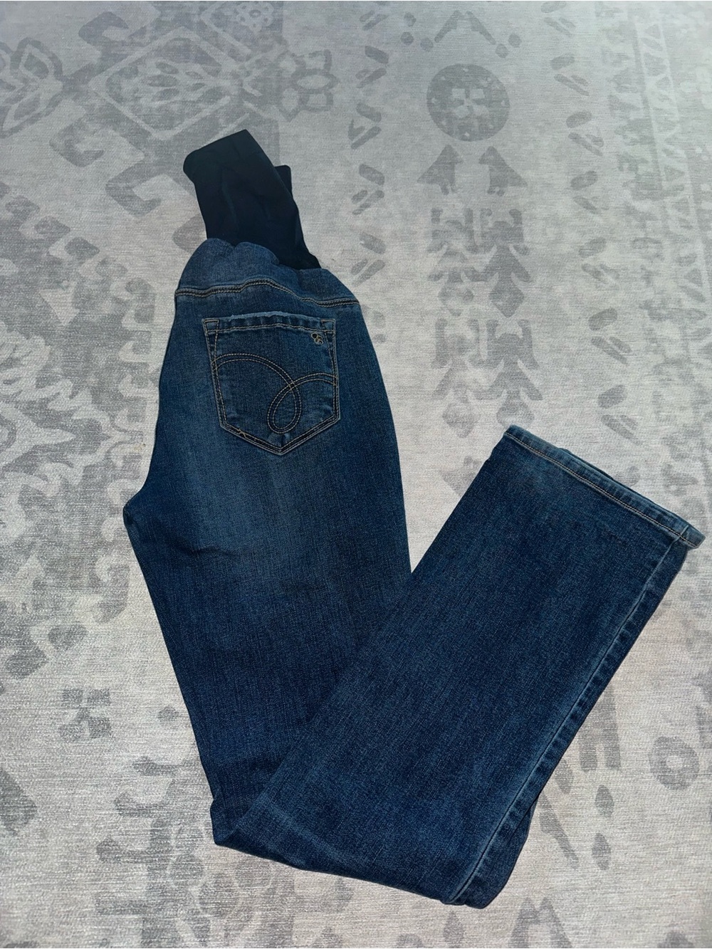 Jessica Simpson Dark Blue Stretch Maternity Jeans